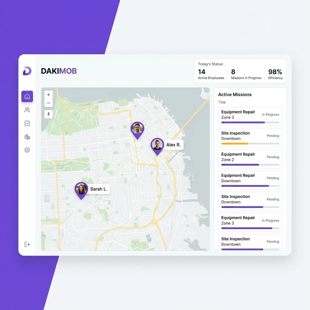 Interface de gestion Dakimob