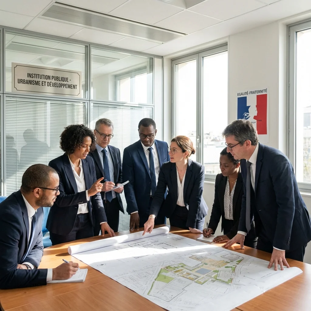 Réunion d'équipe en collectivité territoriale