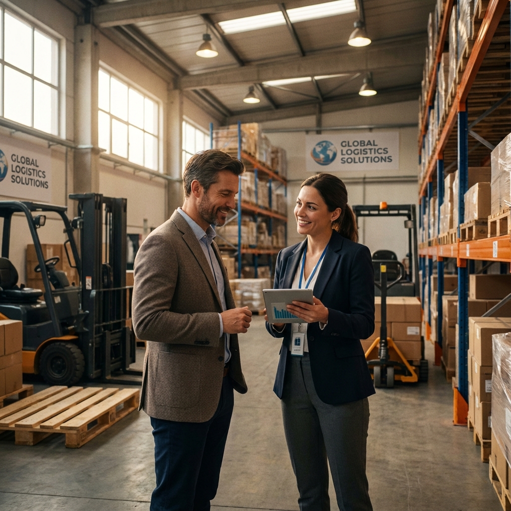 Sales rep in meeting