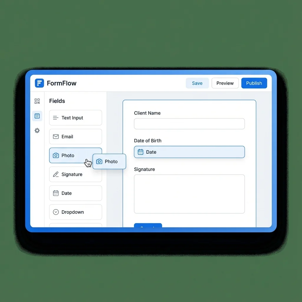 Interface création de formulaires