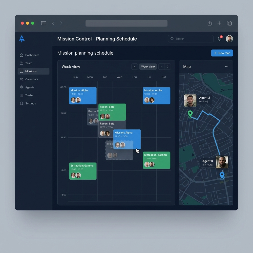 Mission Management Interface